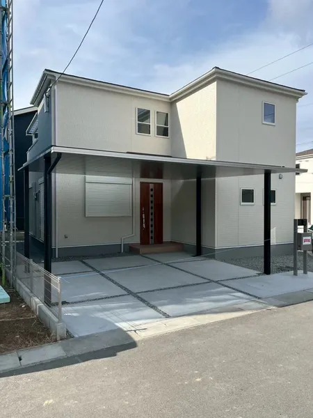 上質なモノトーン外構